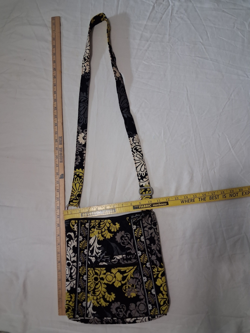 Vera Bradley Floral Crossbody Bag - Black & Yellow - Picture 3 of 12